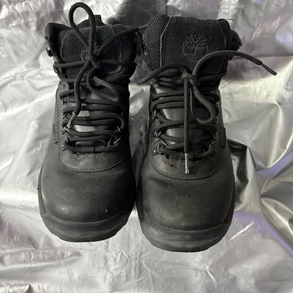 MENS‎ TIMBERLAND SIZE 8 WHITE LEDGE WATERPROOF MID HIKER MD BLACK